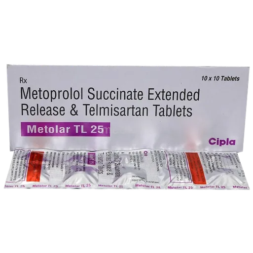 metolar tl 25mg tablet 10's